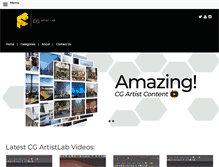 Tablet Screenshot of cgartistlab.com